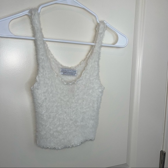 Urban Outfitters Fuzzy Tank Top white Sz XS - Picture 6 of 14